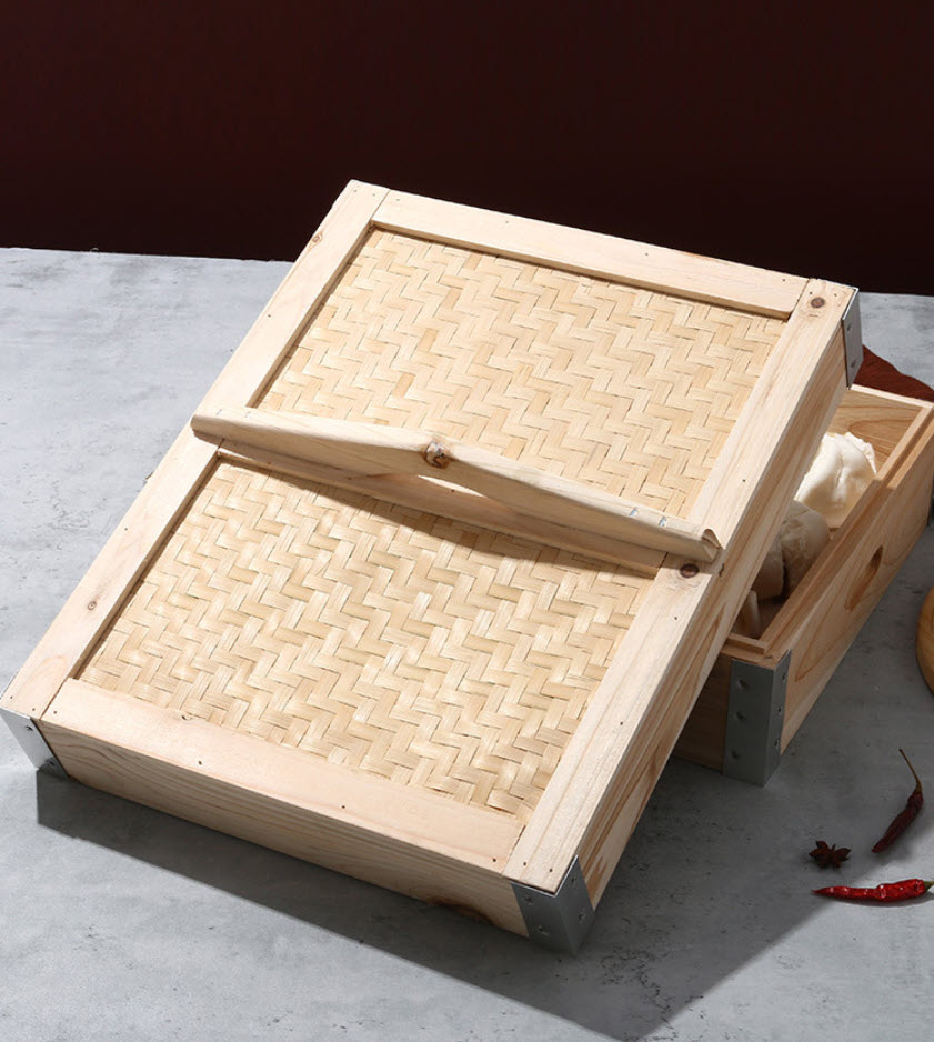 Xửng hấp thực phẩm size lớn 40x50 lồng hấp bánh, dimsum, hải sản OEM GB010