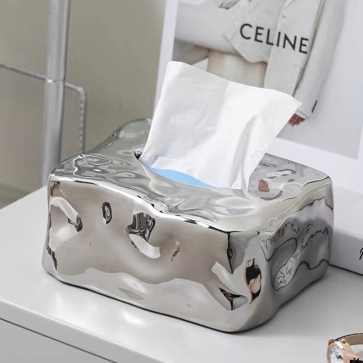 Hộp đựng khăn giấy ăn sứ ceramic OEM M008