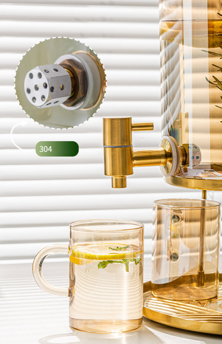 Bình đựng nước thủy tinh có vòi 3.5L OEM HS21754