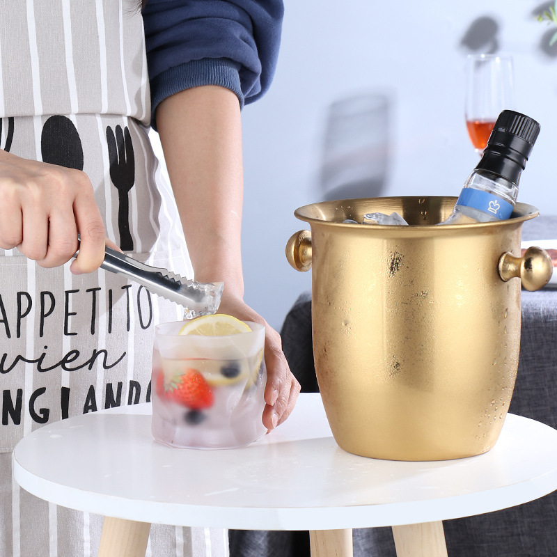 Xô đá ướp bia rượu vang inox 304 dày 1.5mm Millai ML5345