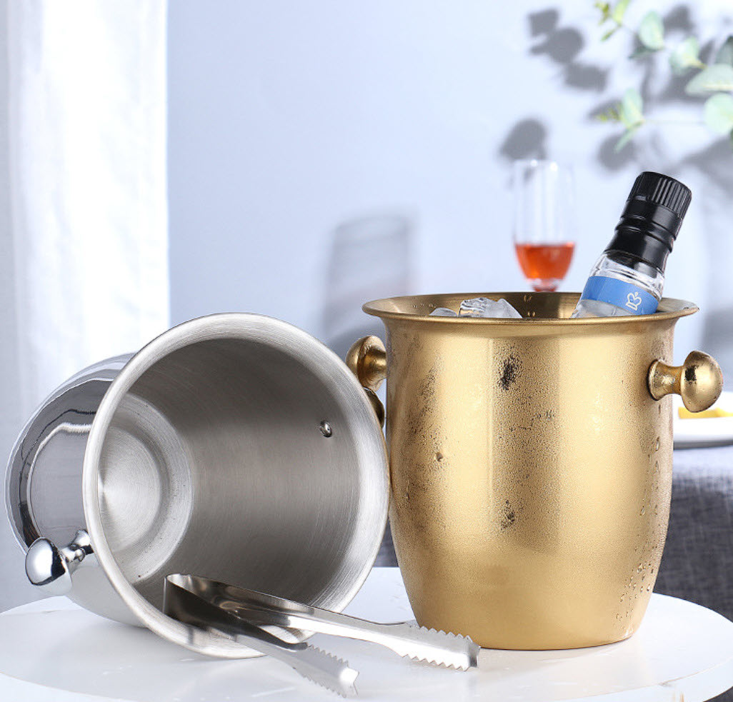 Xô đá ướp bia rượu vang inox 304 dày 1.5mm Millai ML5345