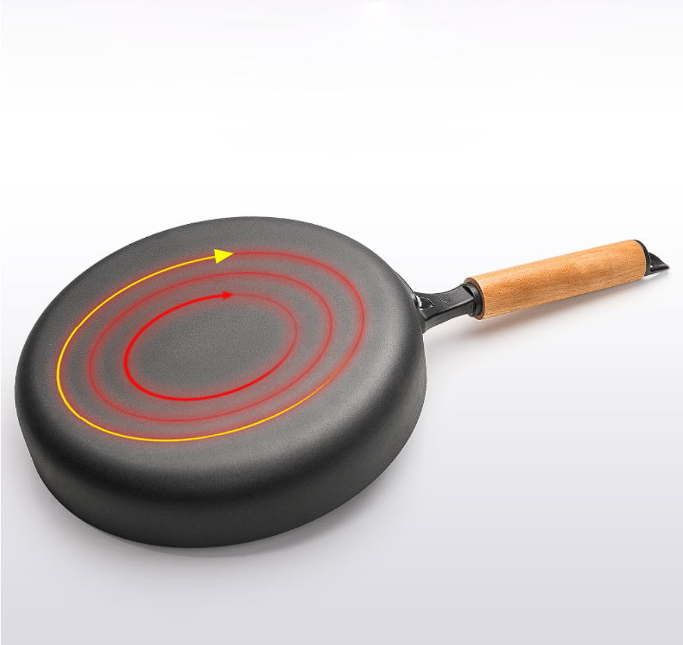 Chảo đáy bằng thép carbon chống dính 26cm OEM SST0716