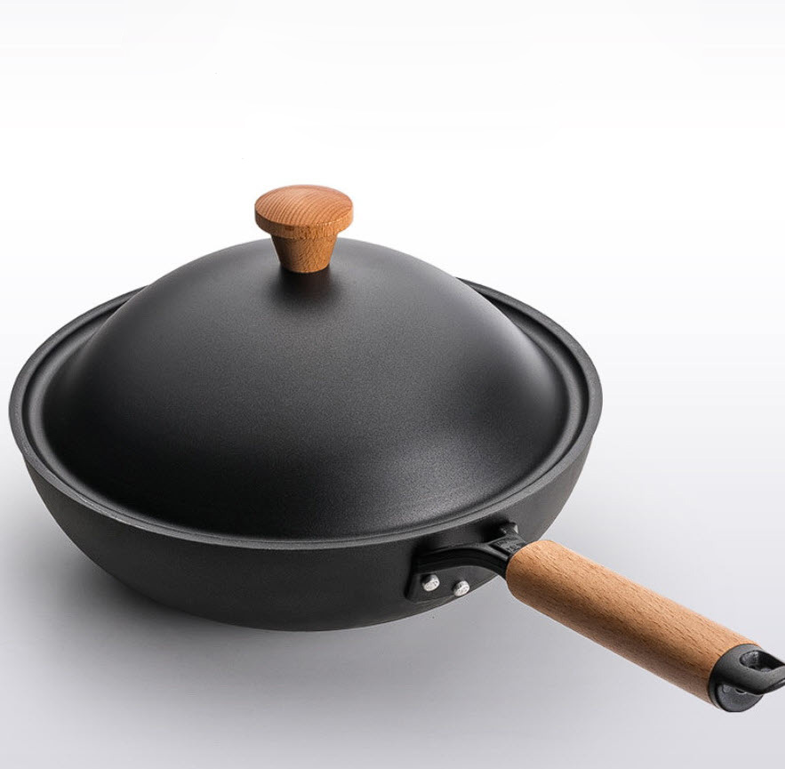Chảo bầu thép carbon chống dính 30cm OEM