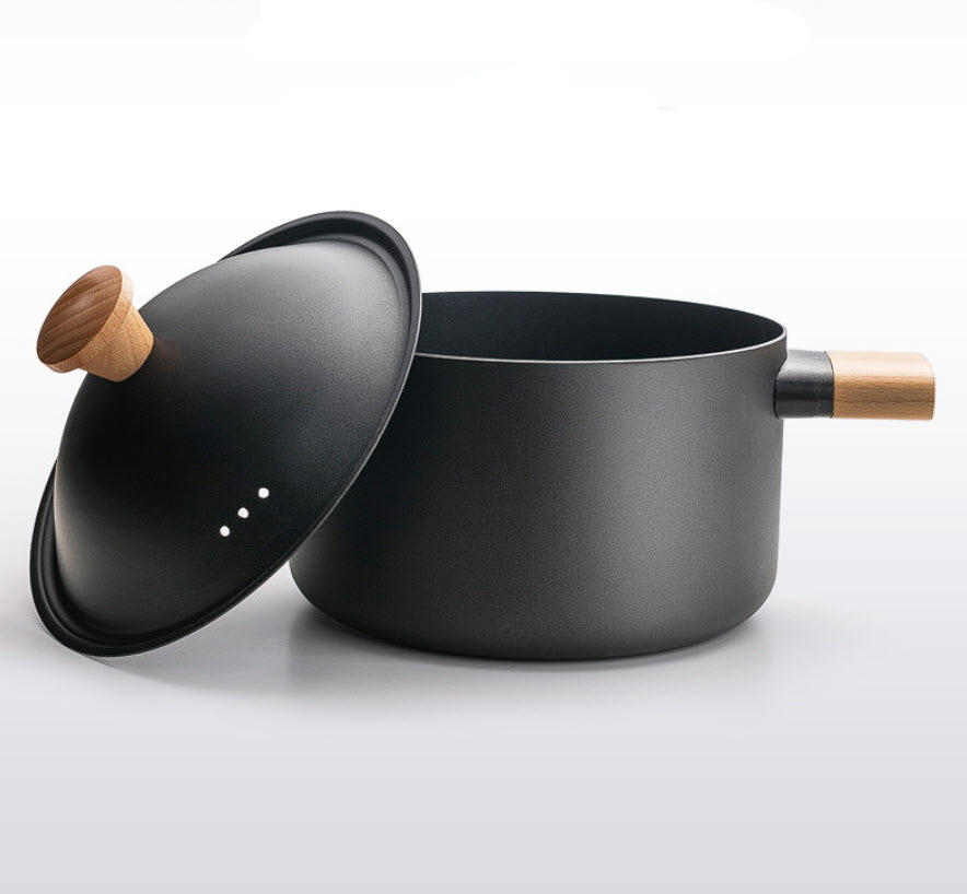 Nồi soup 22cm thép tinh luyện carbon chống dính OEM SST0709
