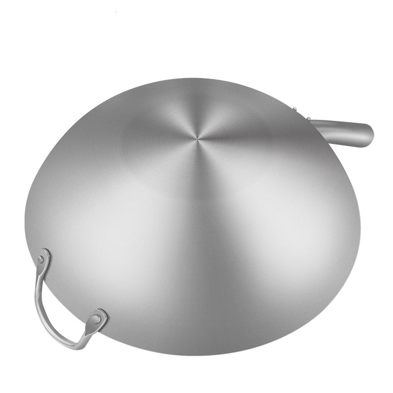 Chảo bầu 1 tay cầm inox 201 size 34-43cm Kanglei D613