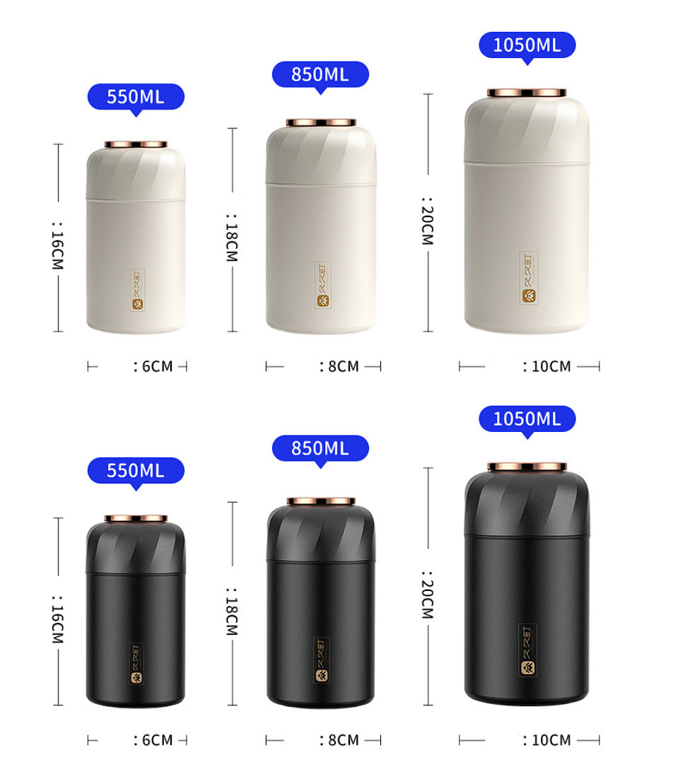 Bình ủ thức ăn giữ nhiệt inox y tế 316 Kukucho JTMSB