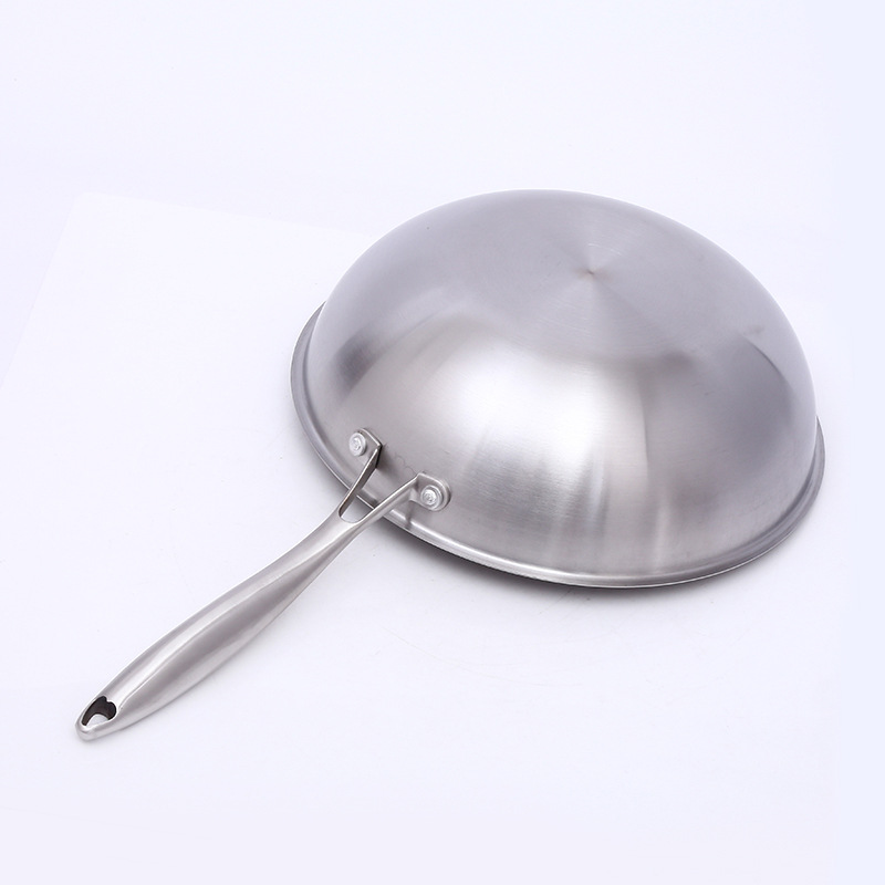 Chảo bầu inox 304 size 32cm thiết kế 3 lớp OEM YT32304