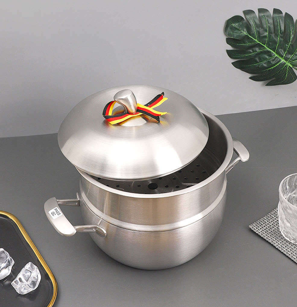 Nồi inox y tế 316 Apple 22cm cao cấp Saxone SXN01