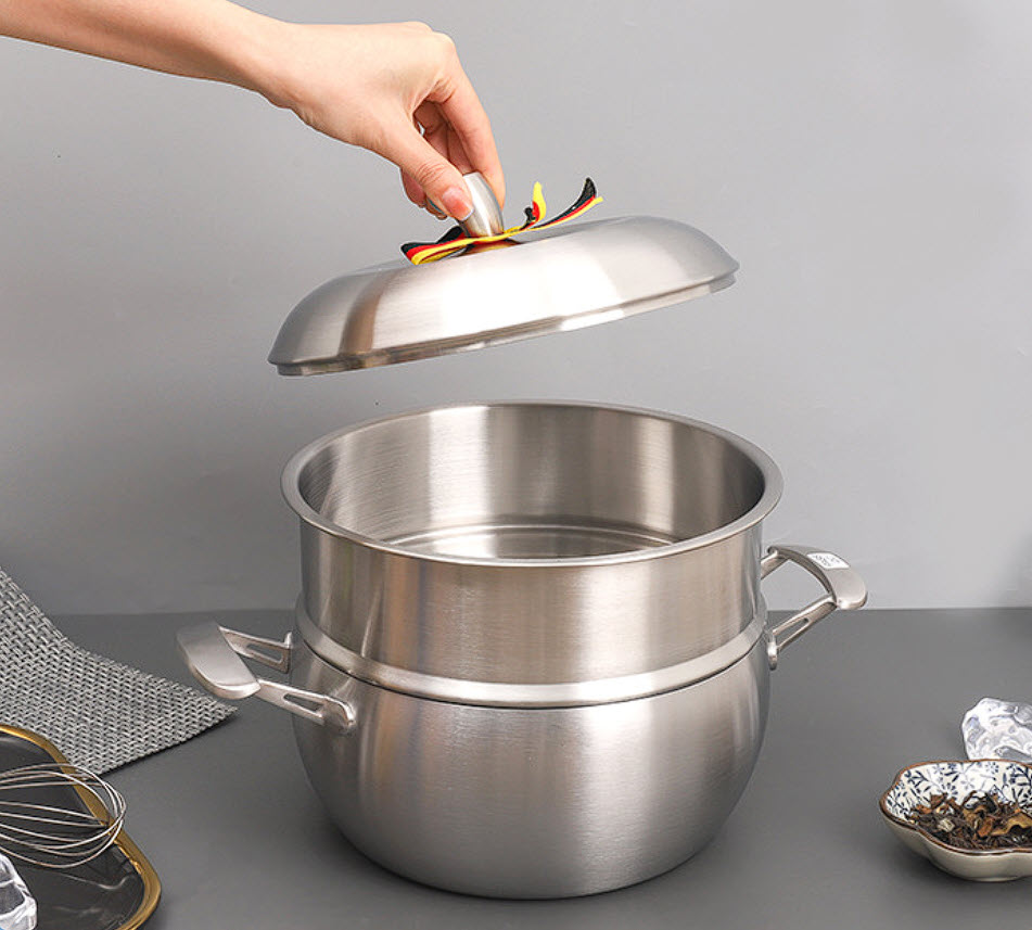 Nồi inox y tế 316 Apple 22cm cao cấp Saxone SXN01