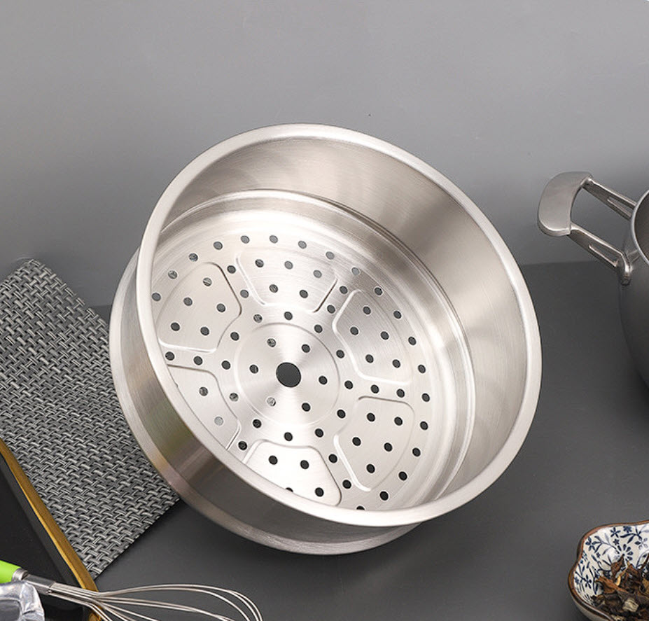 Nồi inox y tế 316 Apple 22cm cao cấp Saxone SXN01