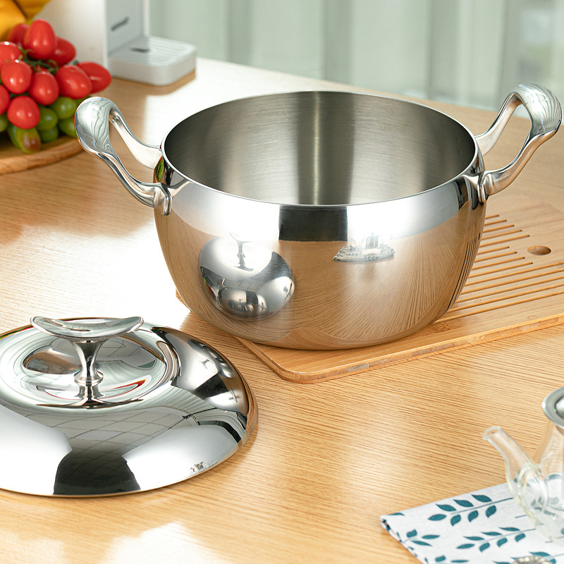 Nồi inox 304 Apple 24cm Saxone SXN02