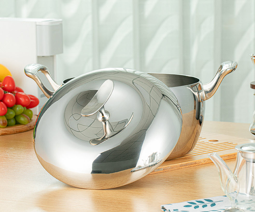 Nồi inox 304 Apple 24cm Saxone SXN02