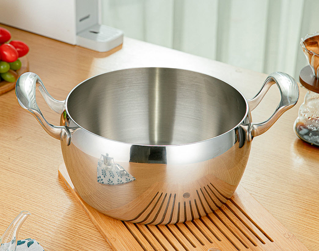 Nồi inox 304 Apple 24cm Saxone SXN02