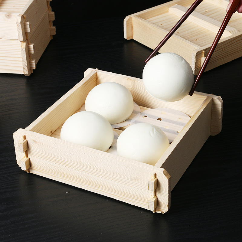 Xửng hấp dimsum há cảo bánh bao gỗ Thông OEM GB008