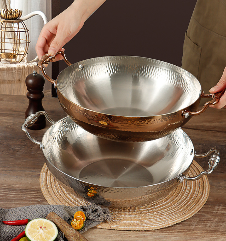 Nồi lẩu inox 304 size 28-30cm OEM DF09