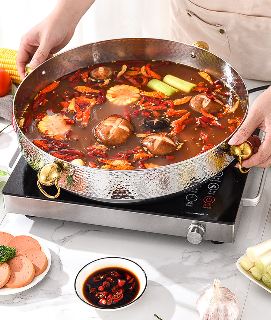 Nồi lẩu inox 304 đa năng 36cm OEM HY07