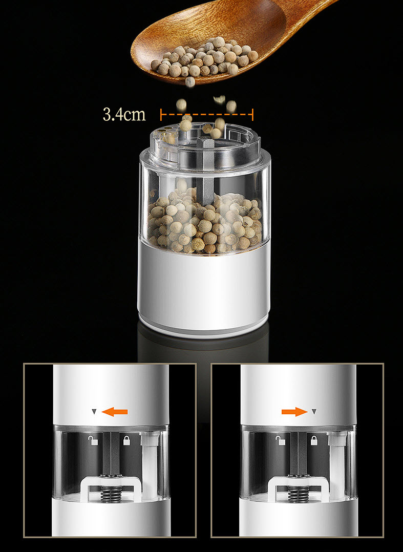 Xay tiêu dùng pin sạc có đèn led Bomans BOM01