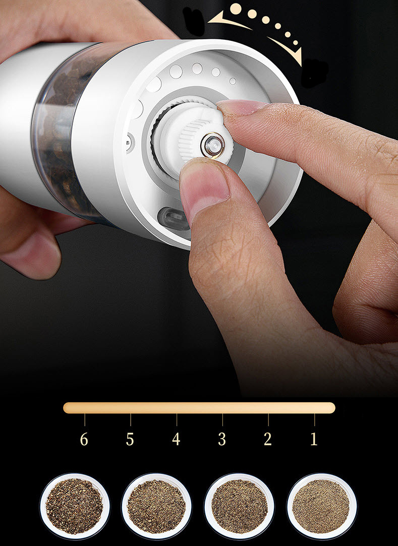 Xay tiêu dùng pin sạc có đèn led Bomans BOM01
