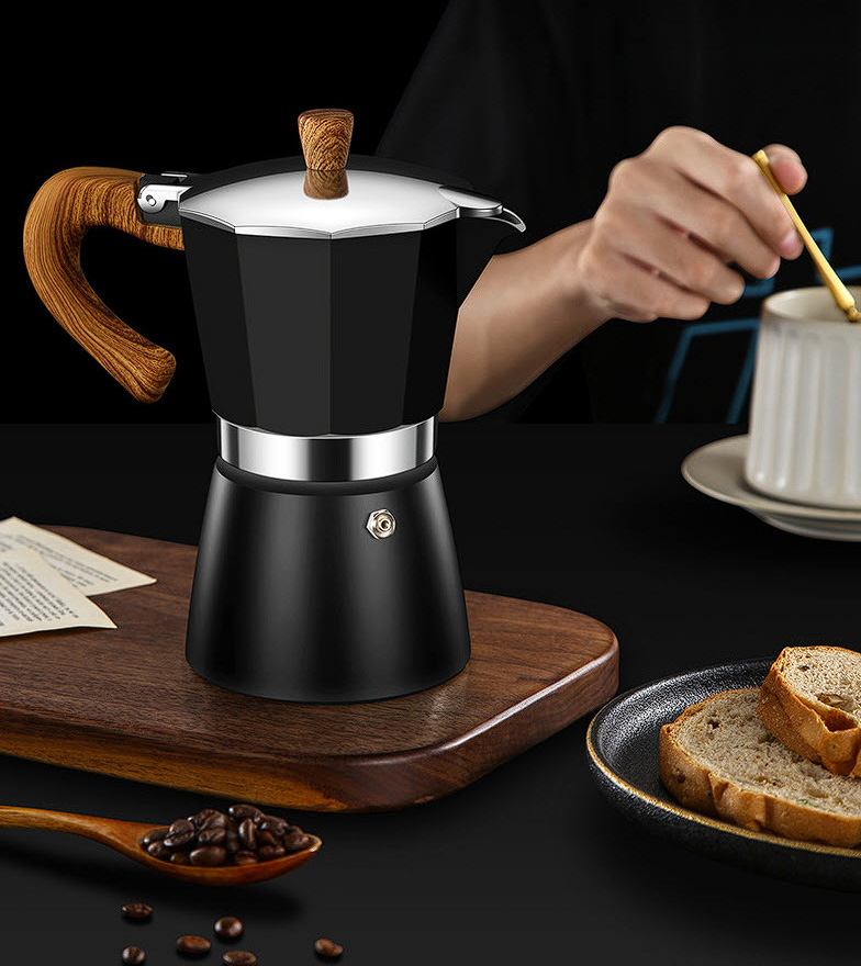Bộ ấm pha cafe 300ml giữ nóng kèm bếp điện Bomans BOM04