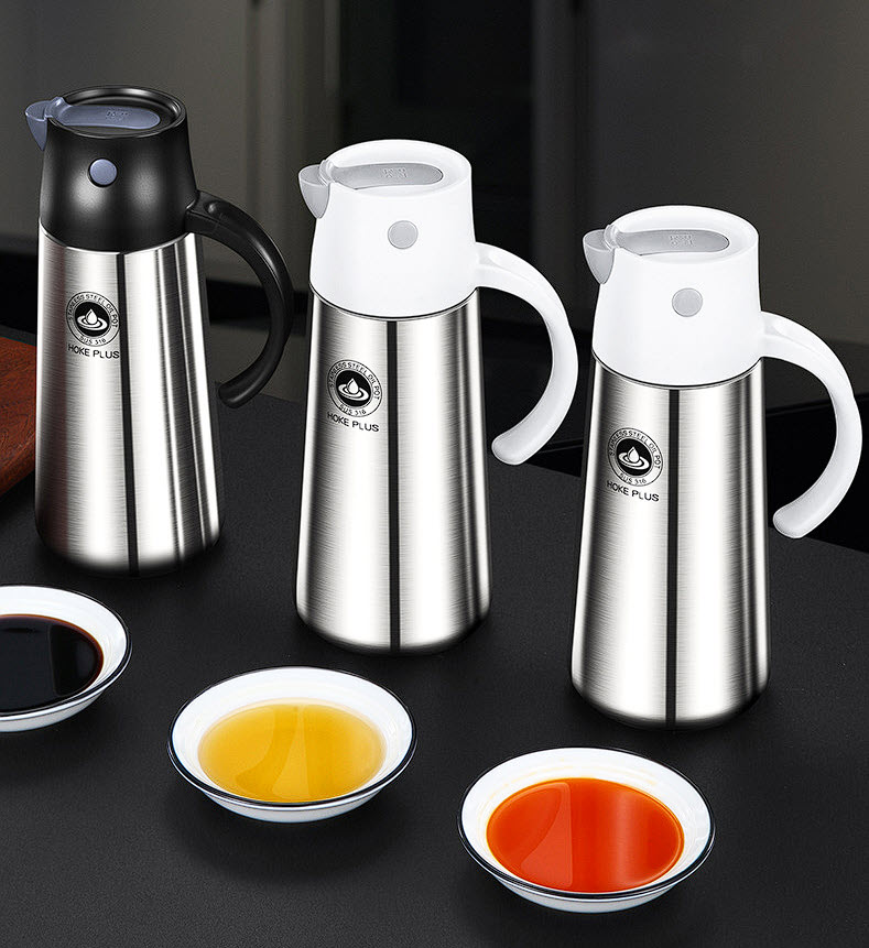 Bình đựng dầu nước chấm gia vị 750ml inox y tế 316 Bomans BOM07