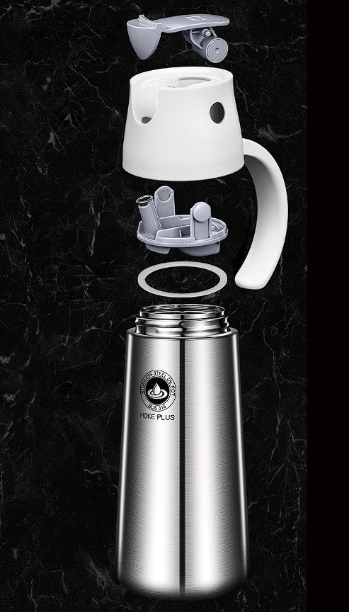Bình đựng dầu nước chấm gia vị 750ml inox y tế 316 Bomans BOM07