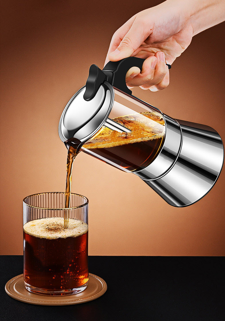 Ấm pha cafe áp suất 160-240ml Bomans BOM13