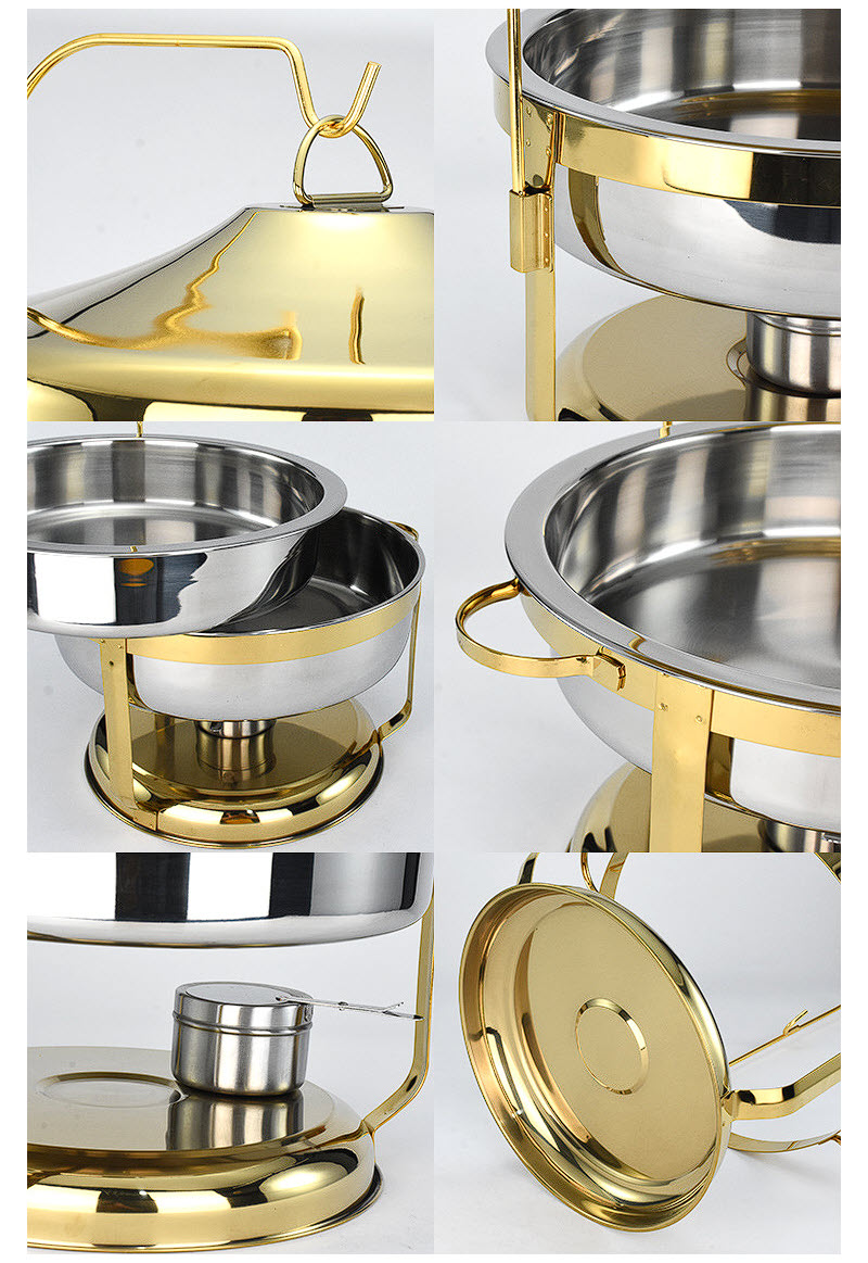 Nồi hâm nóng buffet 9L dùng cồn inox 304 OEM YGCL11