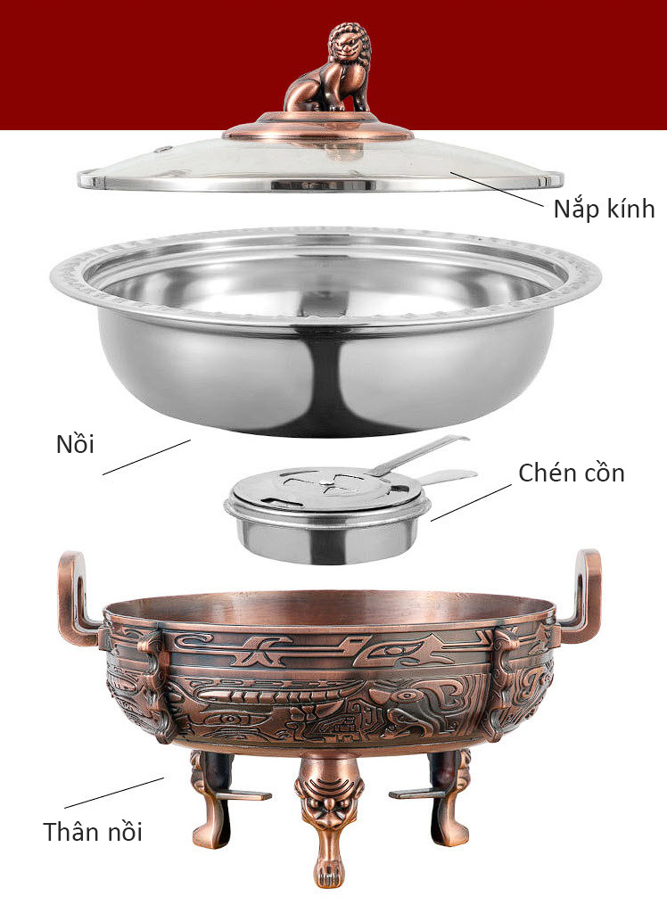 Nồi lẩu cổ điển 26cm inox 304 OEM YG1202