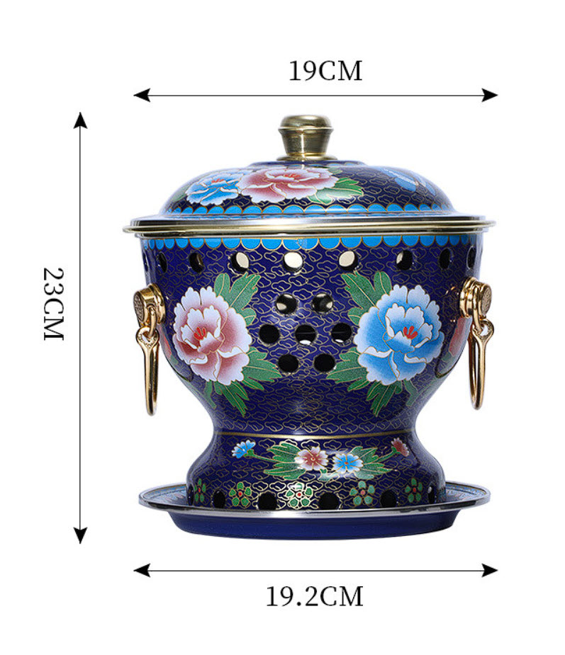 Nồi lẩu 1 người hoa văn cổ điển 19cm OEM LWC01