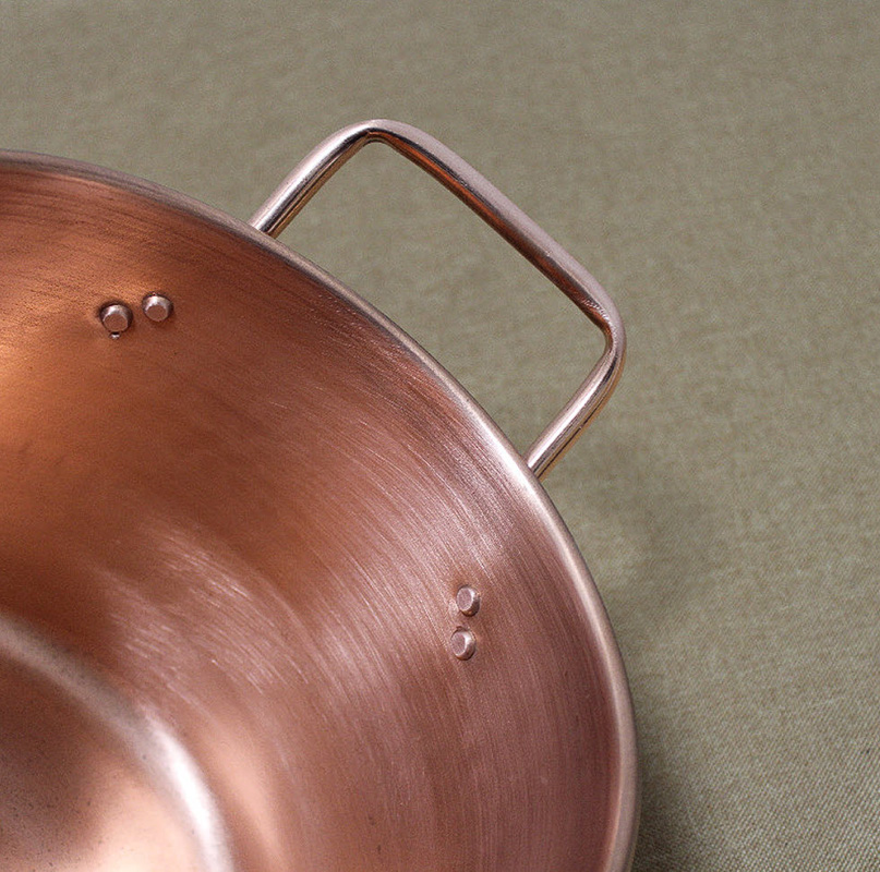 Nồi đồng đỏ copper đáy từ 18-26cm OEM LSC05