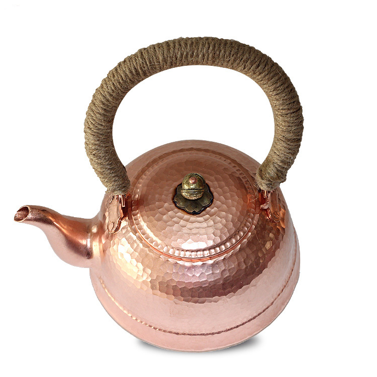 Ấm đồng đỏ copper pha Trà Đạo 1.5L OEM LSC08