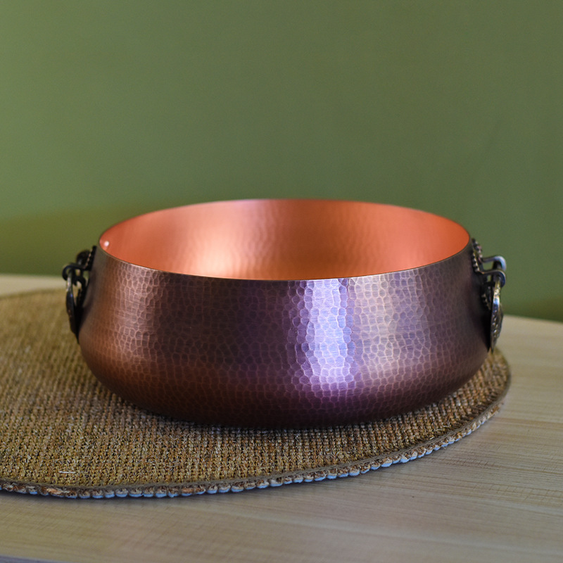 Nồi lẩu đồng đỏ copper hanhmade 24-33cm OEM LHT02